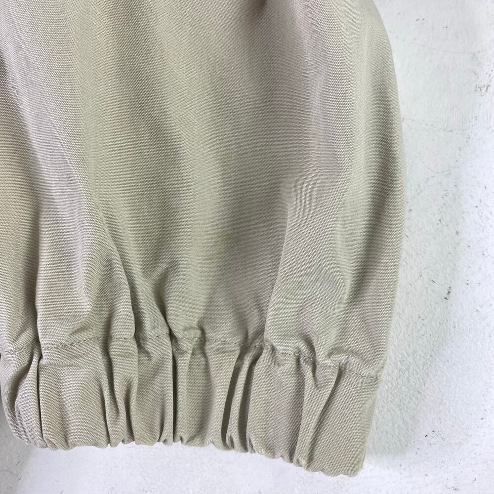 Vintage Y2K Neutral Beige Tommy Hilfiger Bomber Field Golf Jacket Sz Large - Picture 9 of 13